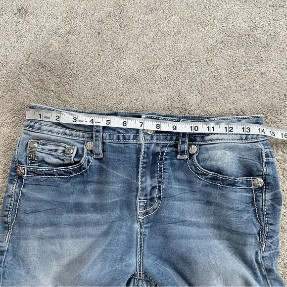Miss Me Women’s Hailey Skinny Jeans Low Rise Embellished in Medium Wash 29 - Picture 12 of 16